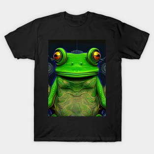 Frogger Spirit Animal (9) - Trippy Psychedelic Frog T-Shirt